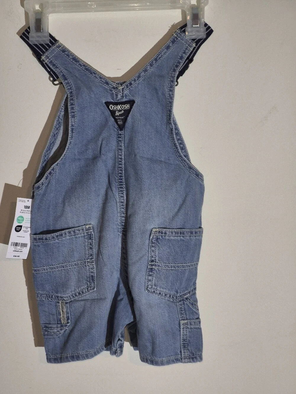 OshKosh B'gosh Light Blue Denim Shortalls